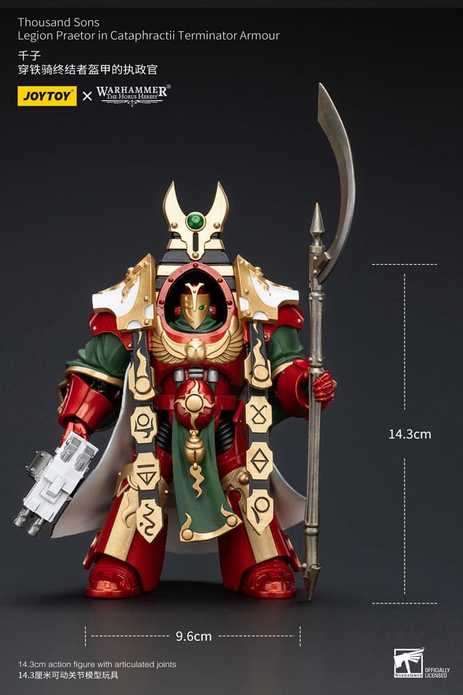 Warhammer The Horus Heresy Action Figure 1/18 Thousand sons Legion Praetor in Cataphractii Terminator Armour 12 cm 6973130375765