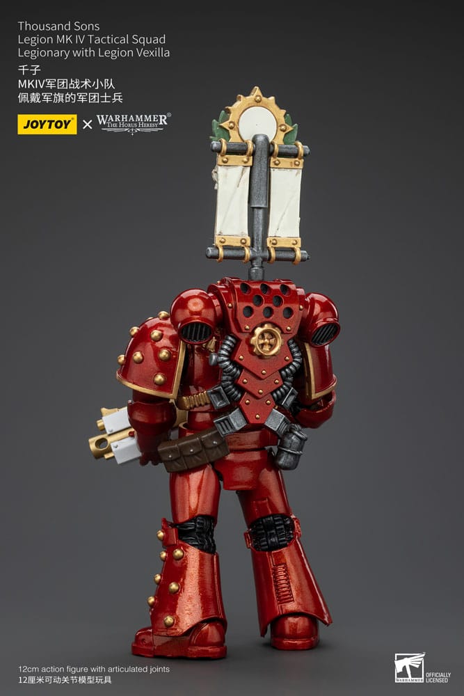 Warhammer The Horus Heresy Action Figure 1/18 Thousand Sons Legion MK IV Tactical Squad Legionary with Legion Vexilla 12 cm 6973130375796