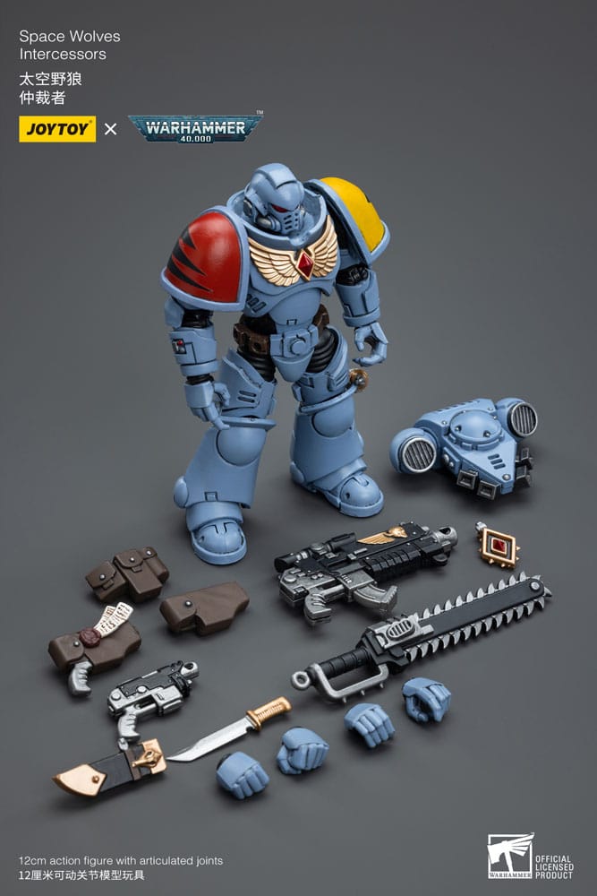 Warhammer 40k Action Figure 1/18 Space Wolves Intercessors 12 cm 6973130376625