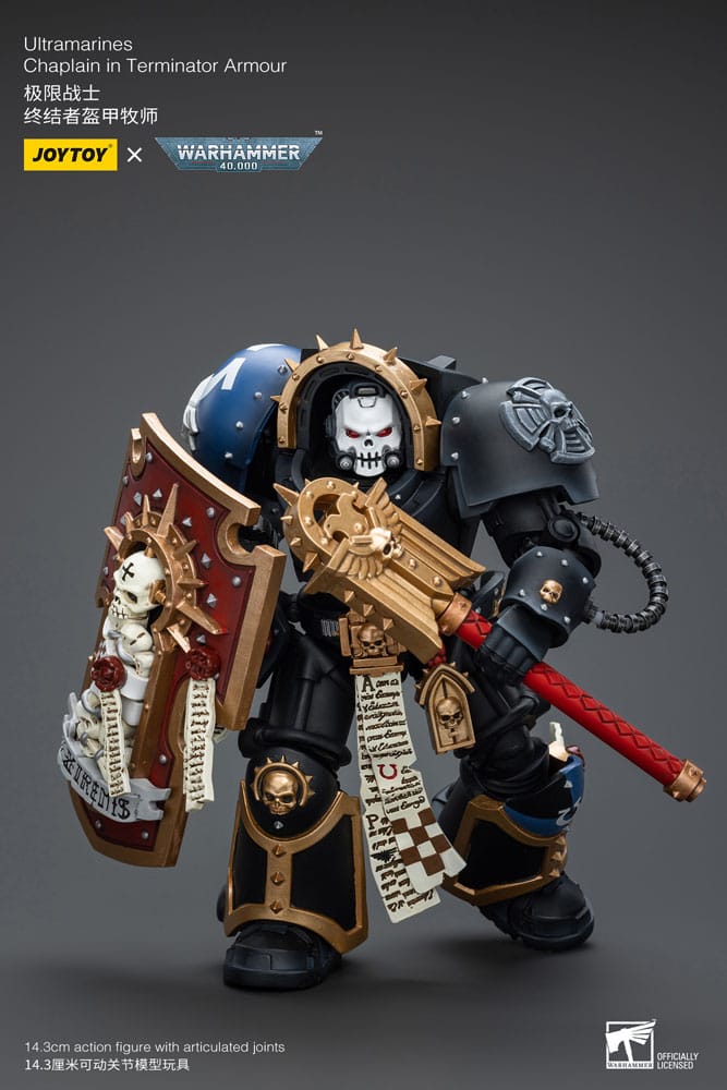 Warhammer 40k Action Figure 1/18 Ultramarines Chaplain in Terminator Armour 12 cm 6973130377080