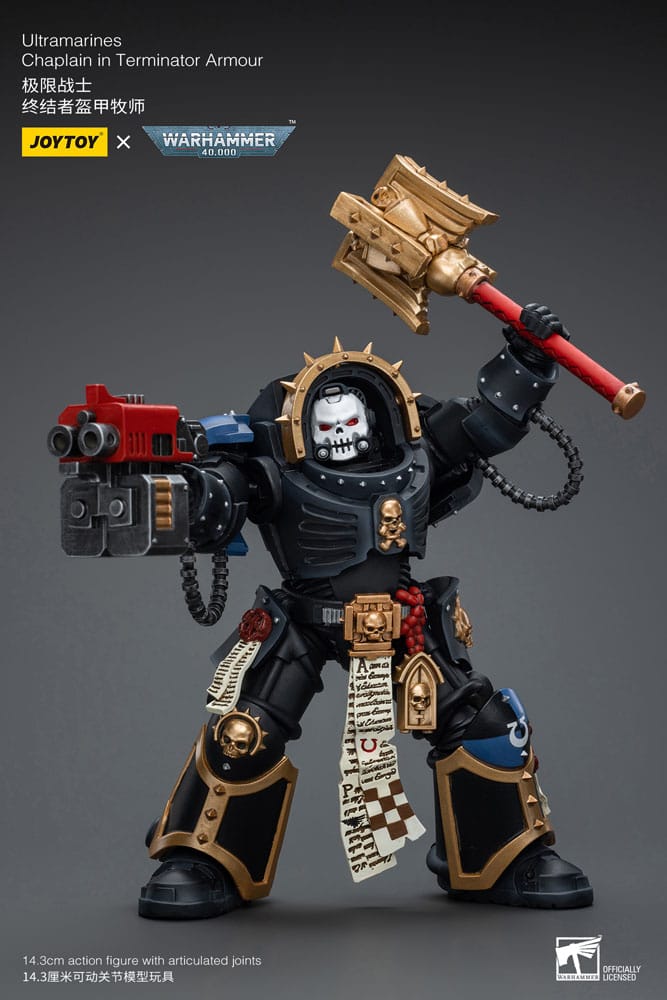 Warhammer 40k Action Figure 1/18 Ultramarines Chaplain in Terminator Armour 12 cm 6973130377080