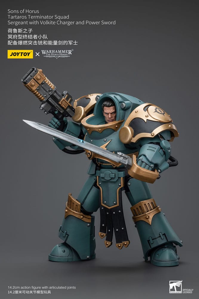Warhammer The Horus Heresy Action Figure 1/18 Tartaros Terminator Squad Sergeant With Volkite Charger And Power Sword 12 cm 6973130377165