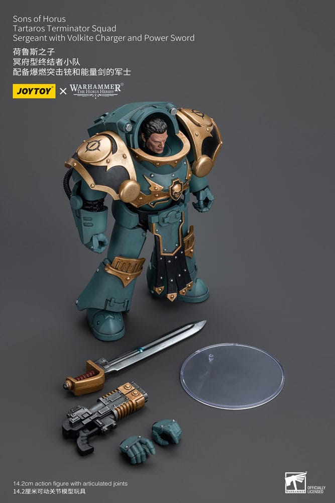 Warhammer The Horus Heresy Action Figure 1/18 Tartaros Terminator Squad Sergeant With Volkite Charger And Power Sword 12 cm 6973130377165