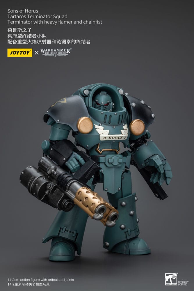 Warhammer The Horus Heresy Action Figure 1/18 Tartaros Terminator Squad Terminator With Heavy Flamer And Chainfist 12 cm 6973130377288