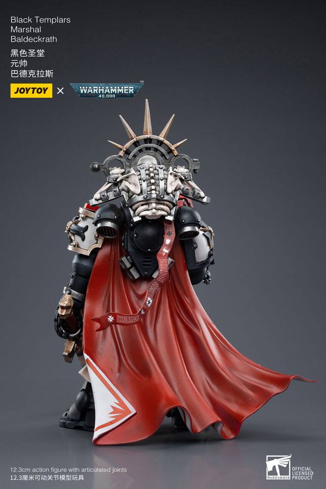 Warhammer 40k Action Figure 1/18 Black Templars Marshal Baldeckrath 12 cm 6973130377325