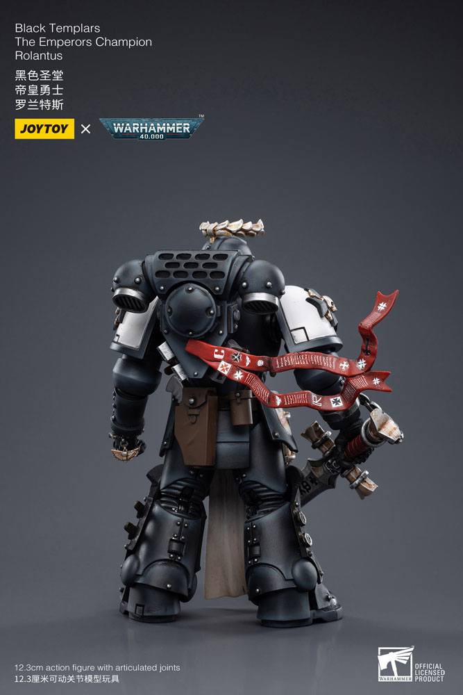 Warhammer 40k Action Figure 1/18 Black Templars The Emperors Champion Rolantus 12 cm 6973130377585