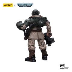 Warhammer 40k Action Figure 1/18 Astra Militarum Cadian Command Squad Veteran Sergeant with Power Fist 12 cm 6973130377936
