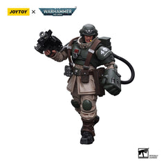 Warhammer 40k Action Figure 1/18 Astra Militarum Cadian Command Squad Veteran Sergeant with Power Fist 12 cm 6973130377936