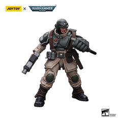 Warhammer 40k Action Figure 1/18 Astra Militarum Cadian Command Squad Veteran Sergeant with Power Fist 12 cm 6973130377936