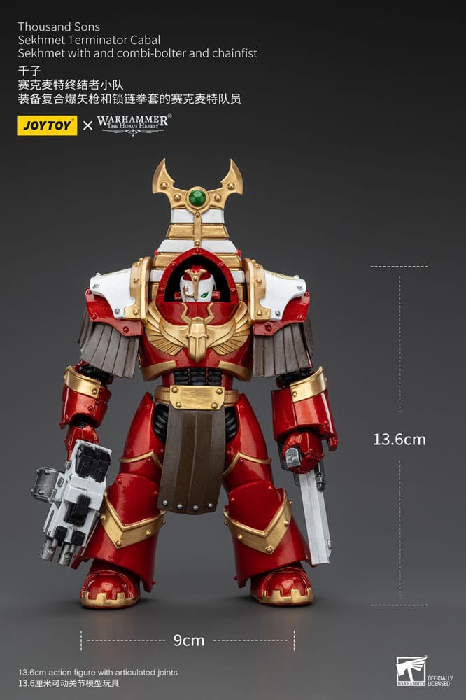 Warhammer The Horus Heresy Action Figure 1/18 Thousand Sons Sekhmet Terminator Cabal Sekhmet with Combi-Bolter and Chainfist 14 cm 6973130378377