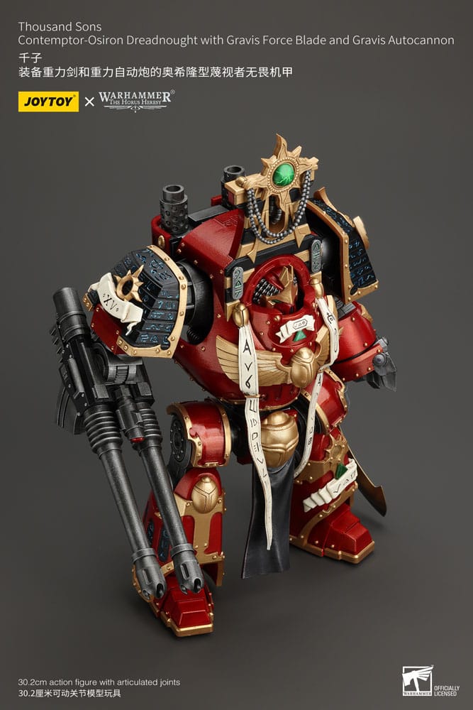 Warhammer The Horus Heresy Action Figure 1/18 Thousand Sons Contemptor-Osiron Dreadnought with Gravis Force Blade And Gravis Autocannon 30 cm 6973130378636