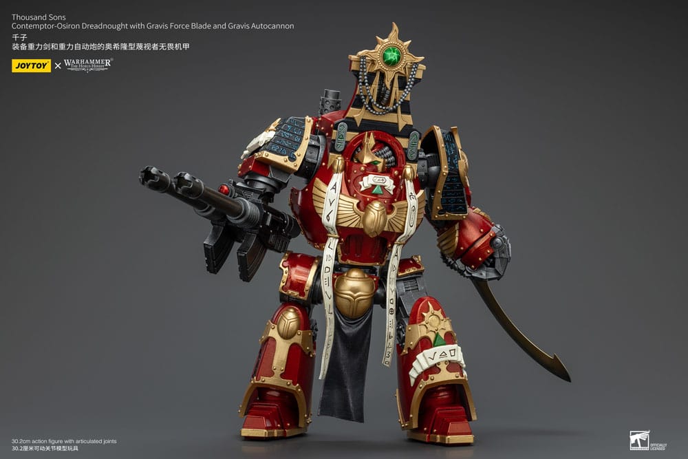 Warhammer The Horus Heresy Action Figure 1/18 Thousand Sons Contemptor-Osiron Dreadnought with Gravis Force Blade And Gravis Autocannon 30 cm 6973130378636
