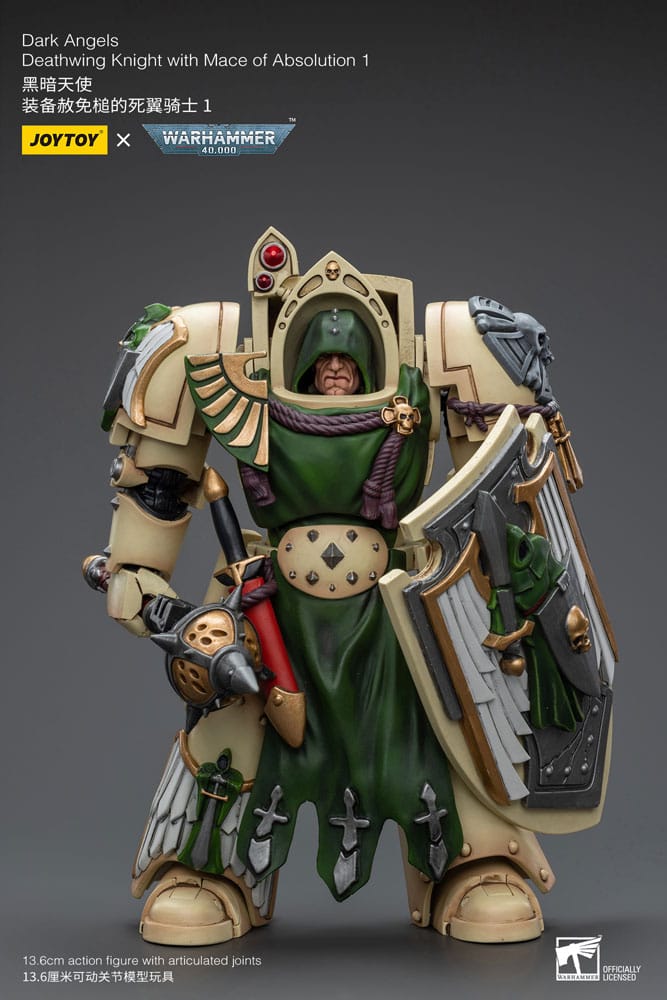 Warhammer 40k Action Figure 1/18 Dark Angels Deathwing Knight with Mace of Absolution 1 12 cm 6973130379206