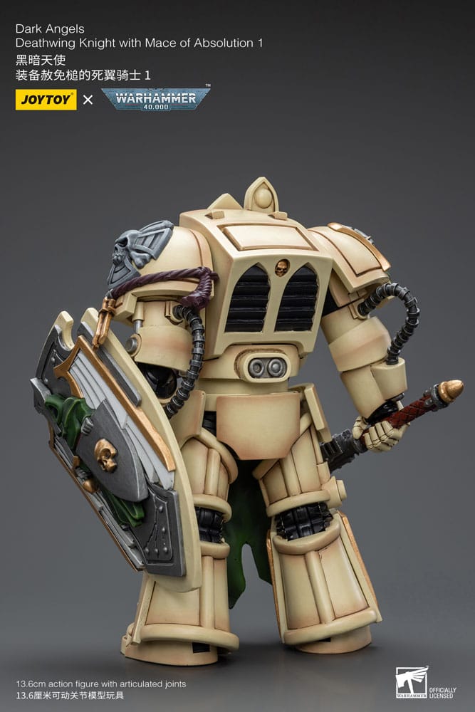 Warhammer 40k Action Figure 1/18 Dark Angels Deathwing Knight with Mace of Absolution 1 12 cm 6973130379206