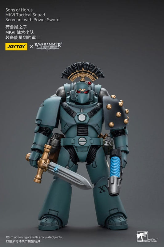 Warhammer The Horus Heresy Action Figure 1/18 Sons of Horus MKVI Tactical Squad Sergeant with Power Sword 12 cm 6973130379466