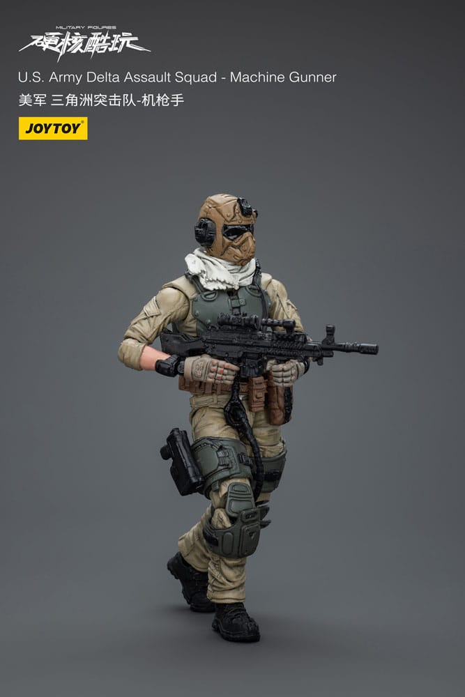Hardcore Coldplay Action Figure 1/18 U.S. Army Delta Assault Squad Machine Gunner 11 cm 6973130379565