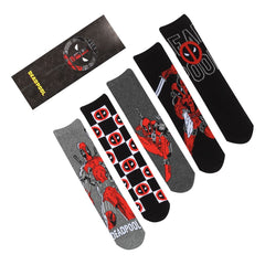 Marvel Socks 5-Pack Deadpool S-M 5056688584467
