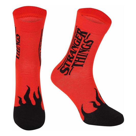 Stranger Things Socks Red Flame Large 5056688510817