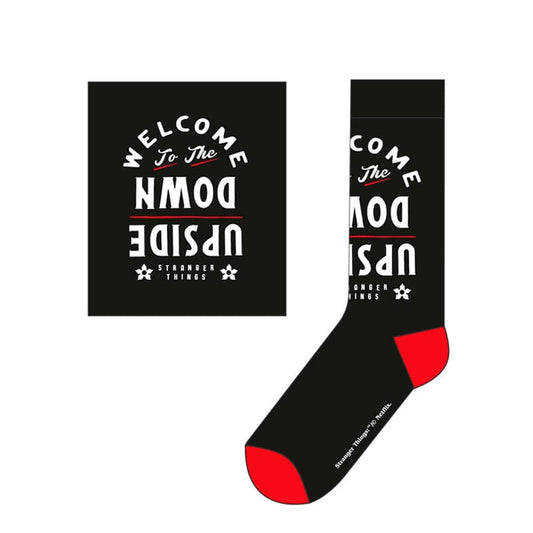 Stranger Things Socks Upside Down Large 5056688510831