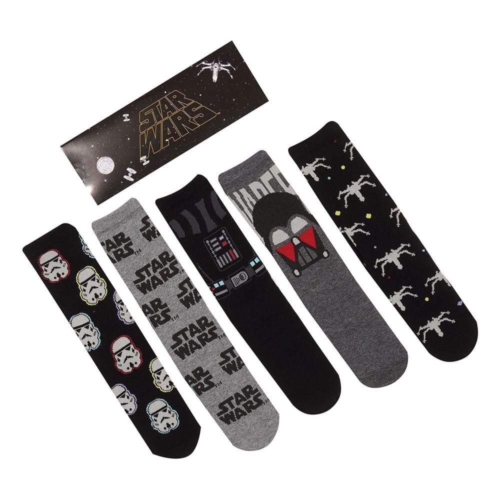 Star Wars Socks 5-Pack Dark Side L-XL 5056688584535
