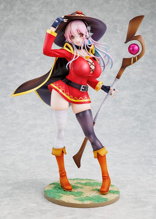 Super Sonico x Konosuba PVC Statue 1/7 Super Sonico Megumin collaboration Ver. 25 cm 4942330144947