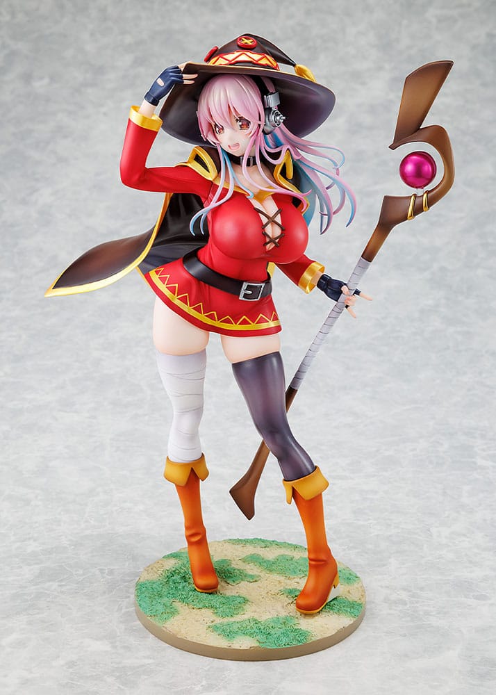 Super Sonico x Konosuba PVC Statue 1/7 Super Sonico Megumin collaboration Ver. 25 cm 4942330144947