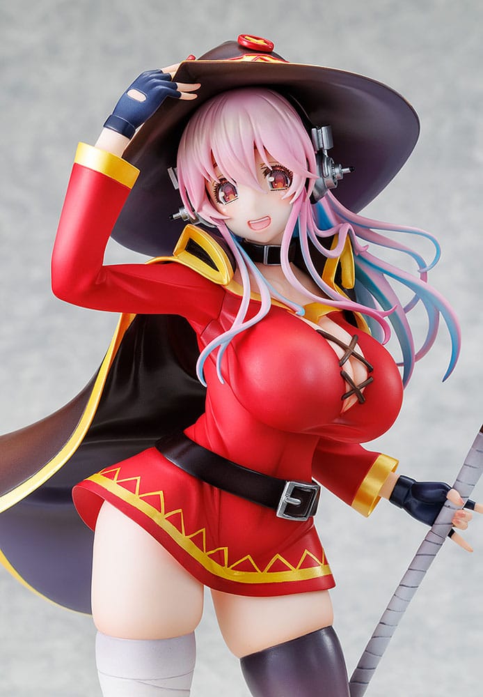 Super Sonico x Konosuba PVC Statue 1/7 Super Sonico Megumin collaboration Ver. 25 cm 4942330144947
