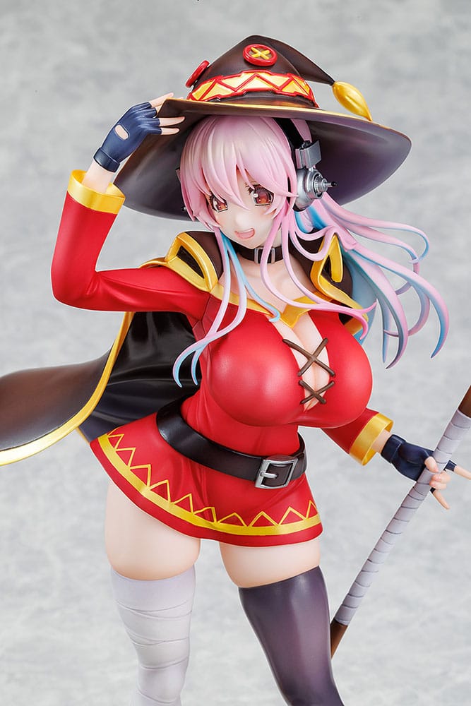 Super Sonico x Konosuba PVC Statue 1/7 Super Sonico Megumin collaboration Ver. 25 cm 4942330144947