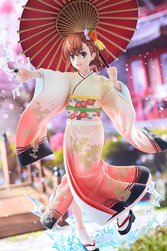 A Certain Scientific Railgun T Statue 1/7 Mikoto Misaka Furisode Kimono Ver. 28 cm  4935228639083