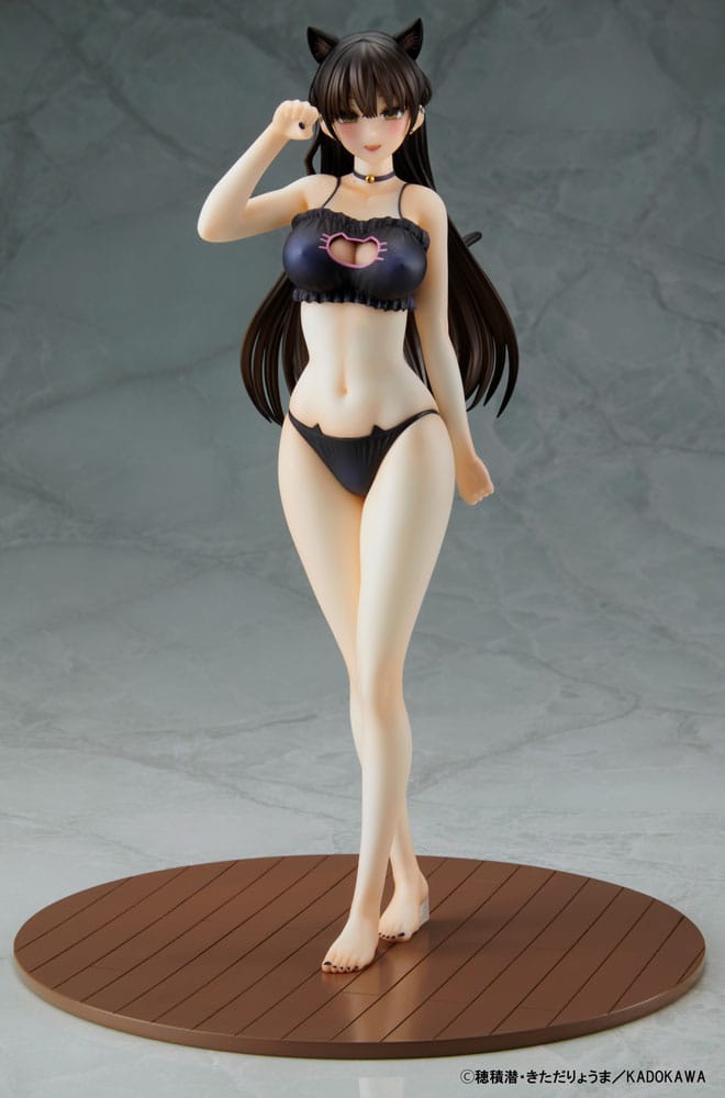 Mishiranu Joshikousei ni Kankinsareta Mangaka no Hanashi PVC Statue 1/6 Konata Competitive Swimsuit & Cat Lingerie Costume Set 26 cm 4560266125849