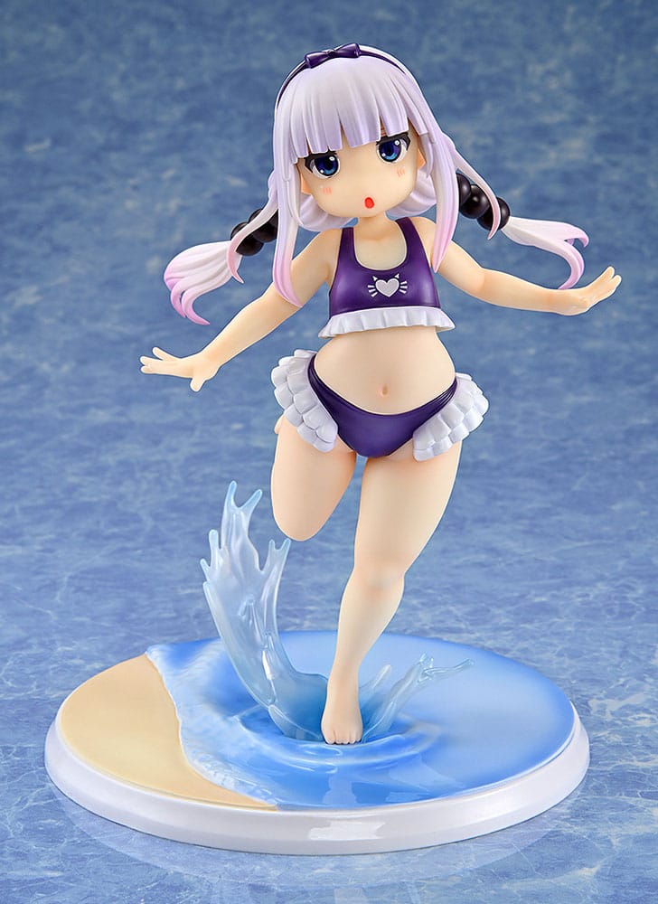 Miss Kobayashi's Dragon Maid PVC Statue 1/6 Kanna Kamui: Excited to Wear a Swimsuit at Home Ver. (Purple) 20 cm 4560266126259