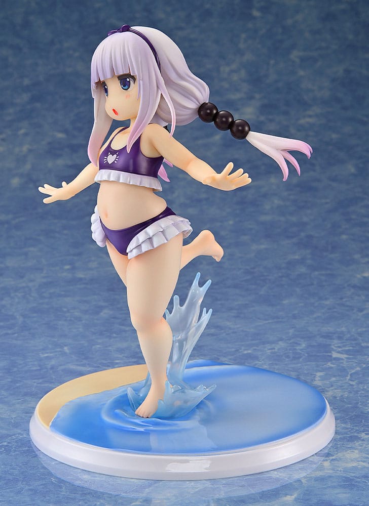 Miss Kobayashi's Dragon Maid PVC Statue 1/6 Kanna Kamui: Excited to Wear a Swimsuit at Home Ver. (Purple) 20 cm 4560266126259