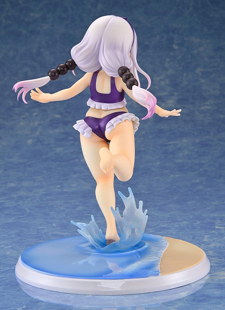 Miss Kobayashi's Dragon Maid PVC Statue 1/6 Kanna Kamui: Excited to Wear a Swimsuit at Home Ver. (Purple) 20 cm 4560266126259