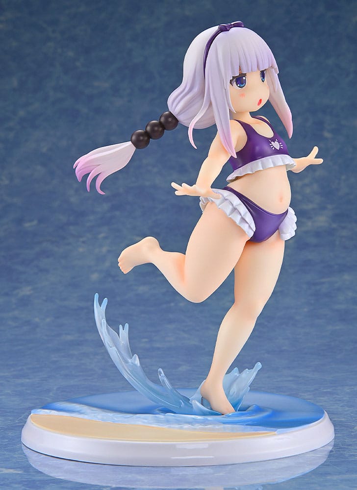 Miss Kobayashi's Dragon Maid PVC Statue 1/6 Kanna Kamui: Excited to Wear a Swimsuit at Home Ver. (Purple) 20 cm 4560266126259