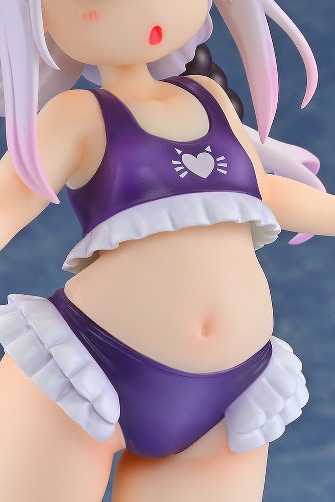 Miss Kobayashi's Dragon Maid PVC Statue 1/6 Kanna Kamui: Excited to Wear a Swimsuit at Home Ver. (Purple) 20 cm 4560266126259