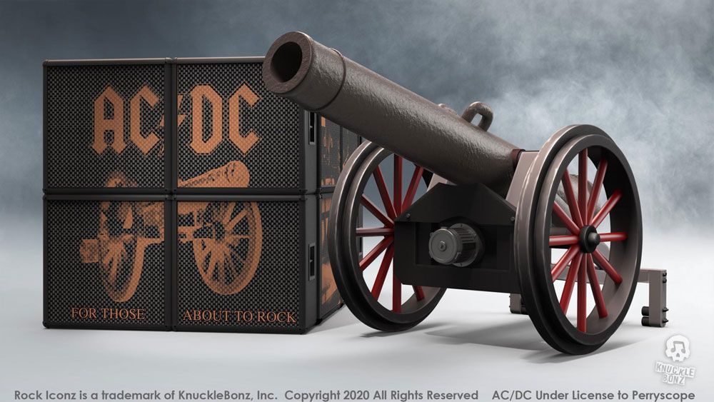 AC/DC Rock Ikonz On Tour Statues Cannon "For Those About to Rock" 0655646625119