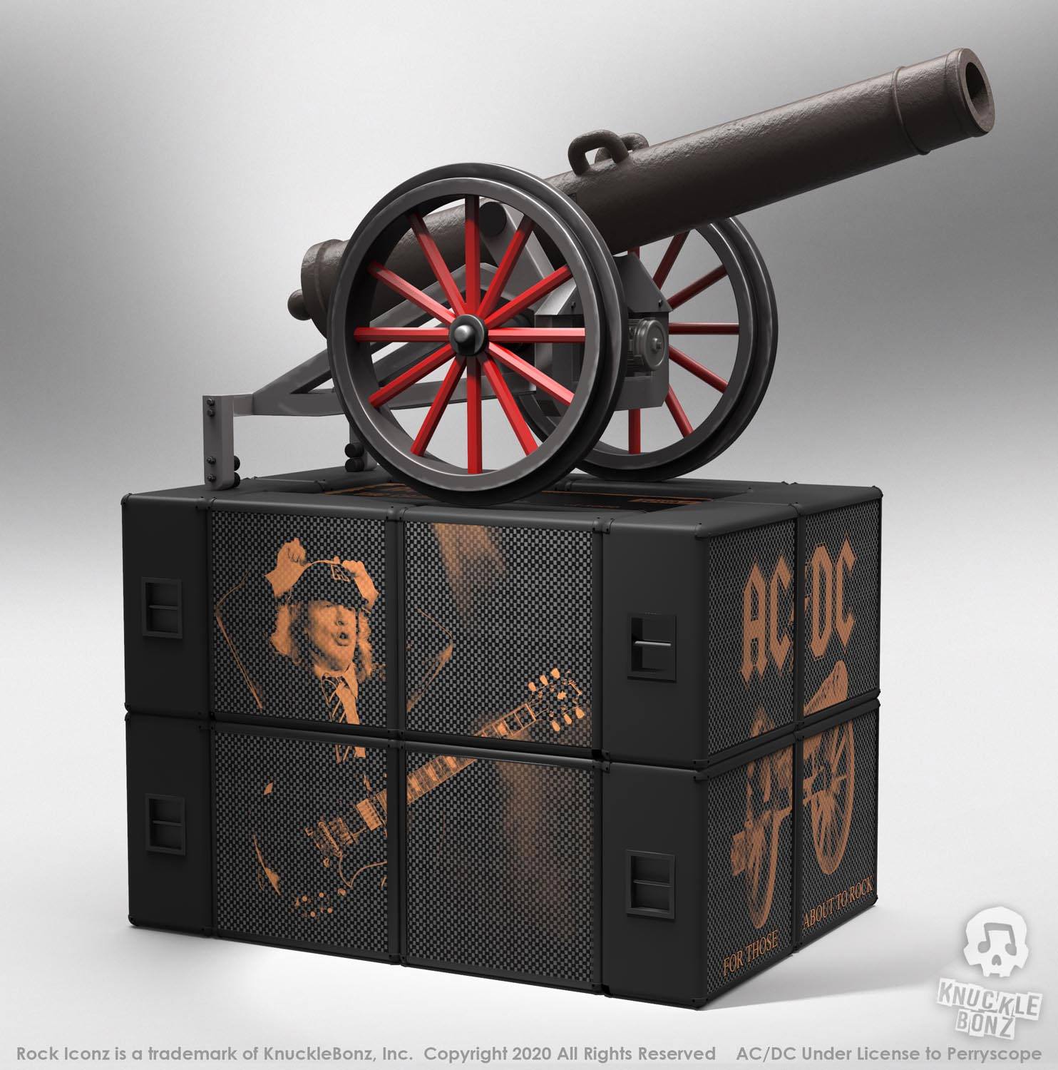 AC/DC Rock Ikonz On Tour Statues Cannon "For Those About to Rock" 0655646625119