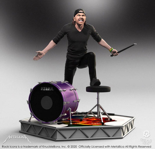 Metallica Rock Iconz Statue Lars Ulrich Limited Edition 22 cm 0655646625270