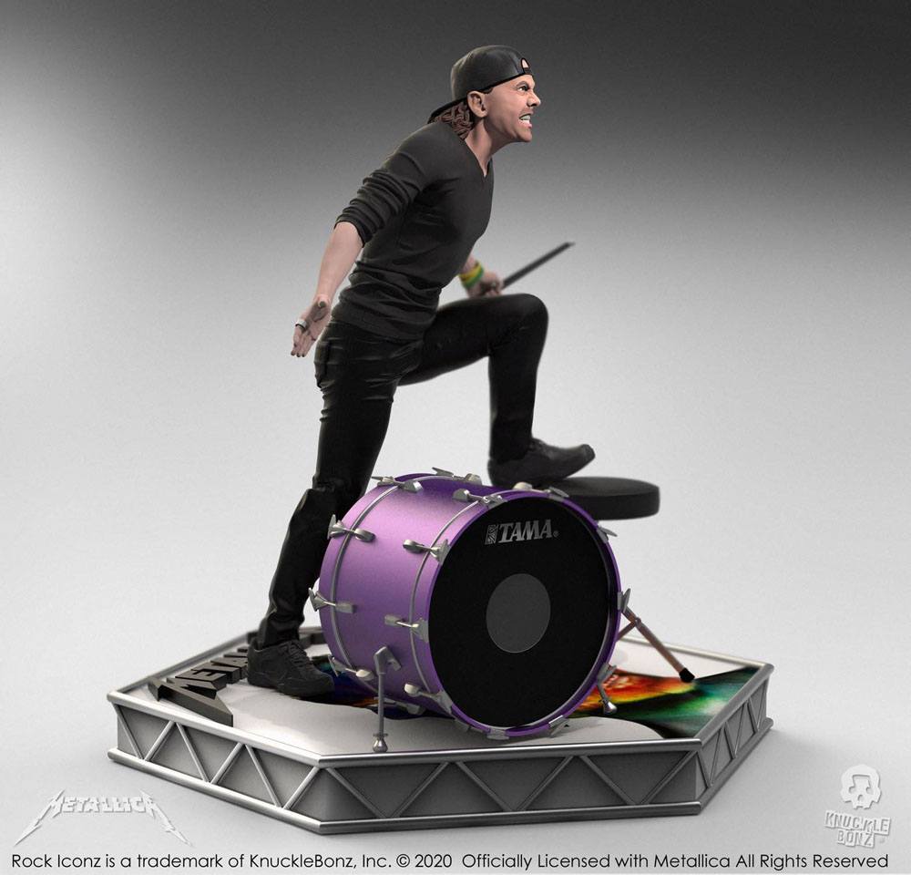 Metallica Rock Iconz Statue Lars Ulrich Limited Edition 22 cm 0655646625270