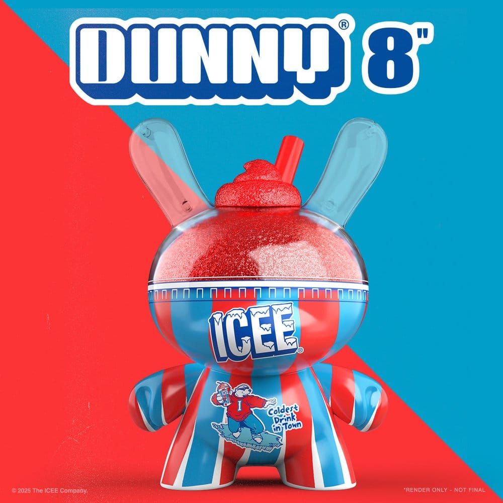 Icee Dunny Art Figure Cherry Icee 20 cm 0883975195106