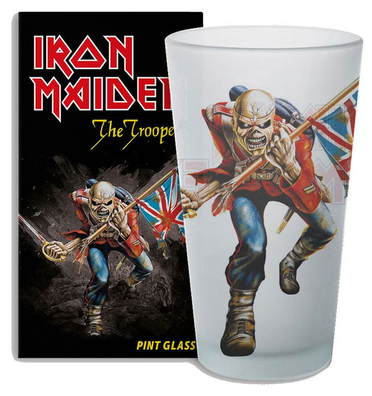 Iron Maiden Pint Glass The Trooper 4039103997029