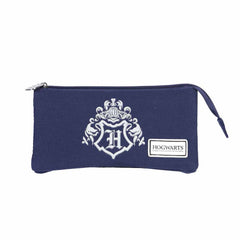 Harry Potter Pencil Case Hogwarts Logo Blue 8445118021806