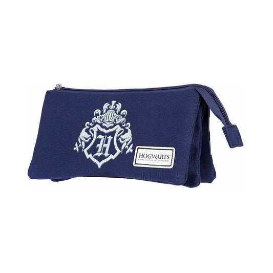 Harry Potter Pencil Case Hogwarts Logo Blue 8445118021806