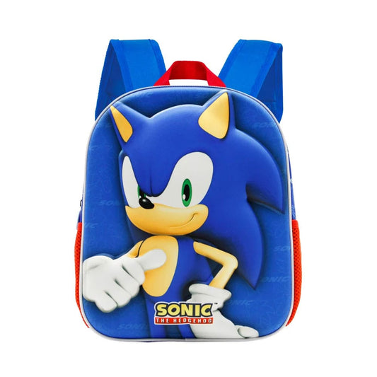 Sonic The Hedgehog 3D Backpack Sega Velocity Blue Small  8445118027723
