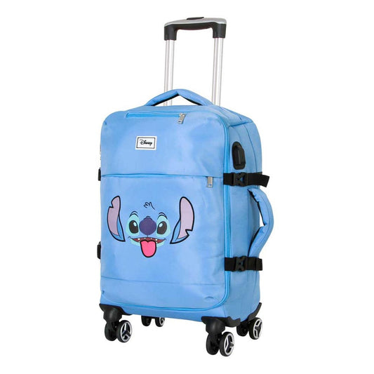 Lilo & Stitch 4-Wheel Cabin Suitcase Stitch Face Blue 55 cm  8445118062410