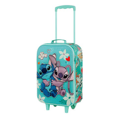Lilo & Stitch Soft 3D Trolley Suitcase Stitch Love Turquoise 52 cm  8445118065572