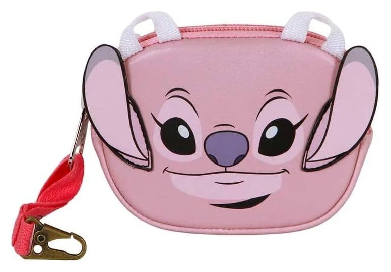 Lilo & Stitch Pill Coin Purse Angel Face Pink 8445118076844