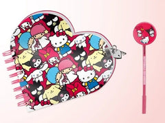 Sanrio Heart Diary & Pen Gift Set Hello Kitty Friends Multicolour 8445118076950