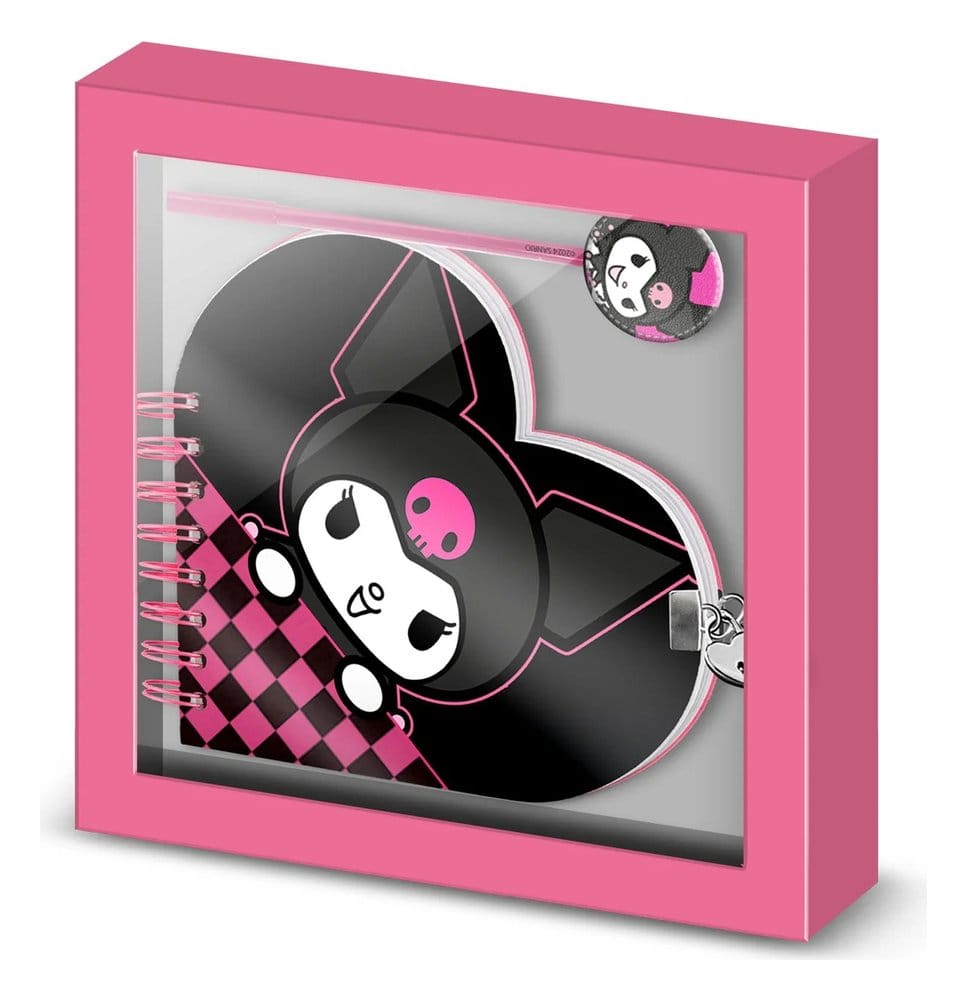 Hello Kitty Notebook with Pen Gift Set Kuromi Chessy 8445118077001