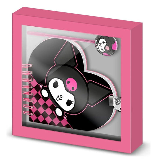 Hello Kitty Notebook with Pen Gift Set Kuromi Chessy 8445118077001
